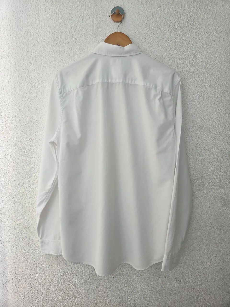 camisa oxford gap slim fit branca g - Foto 2