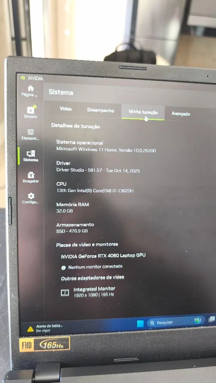 Notebook ACER Nitro V15 - Intel i7 13°gen - RTX 4060 - R$ 6.000,00 - Foto 5