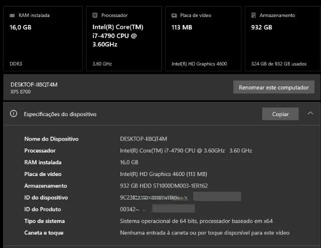 Computador Dell XPS Intel Core i7 16 GB de RAM, HD 1Tb - Foto 4