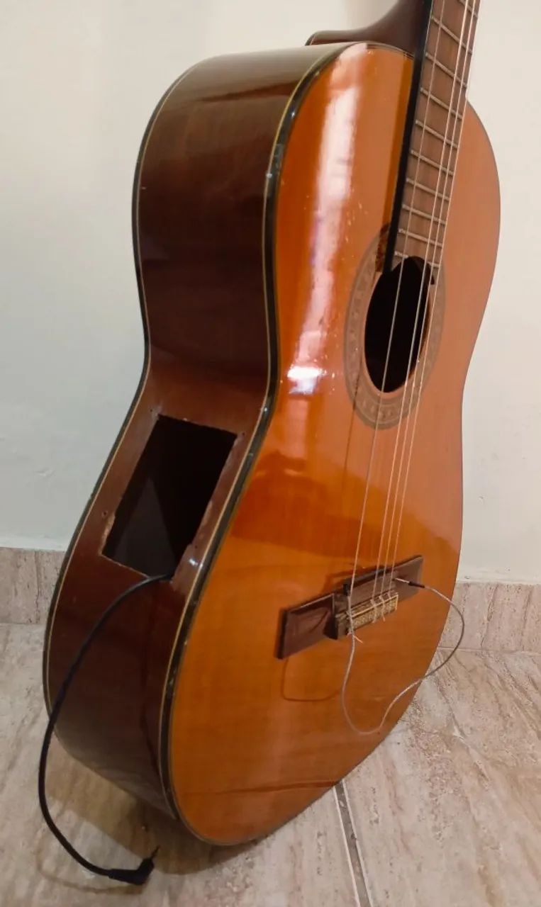 Violão Clássico De Nylon Eagle Modelo DH-69T Eletroacústico - Usado - Foto 4