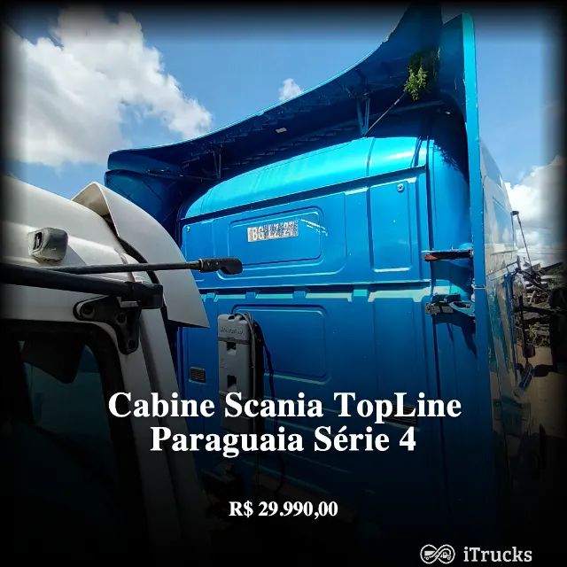 Cabine Scania TopLine Paraguaia Teto Alto Leito Série 4 - Foto 2