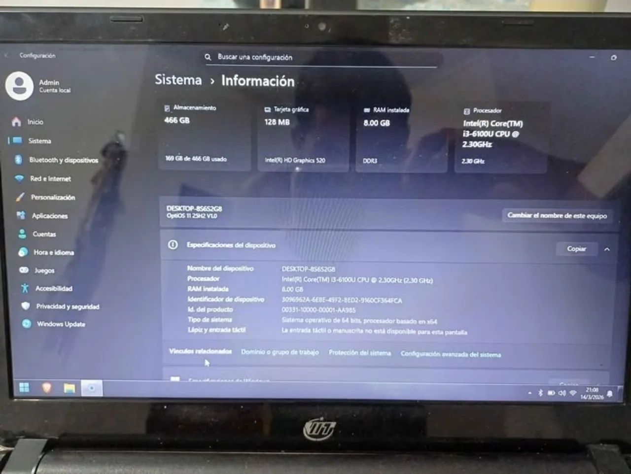Netbook VIT P2423 / I3 6th / 8gb Ram / 500gb HDD - Foto 5