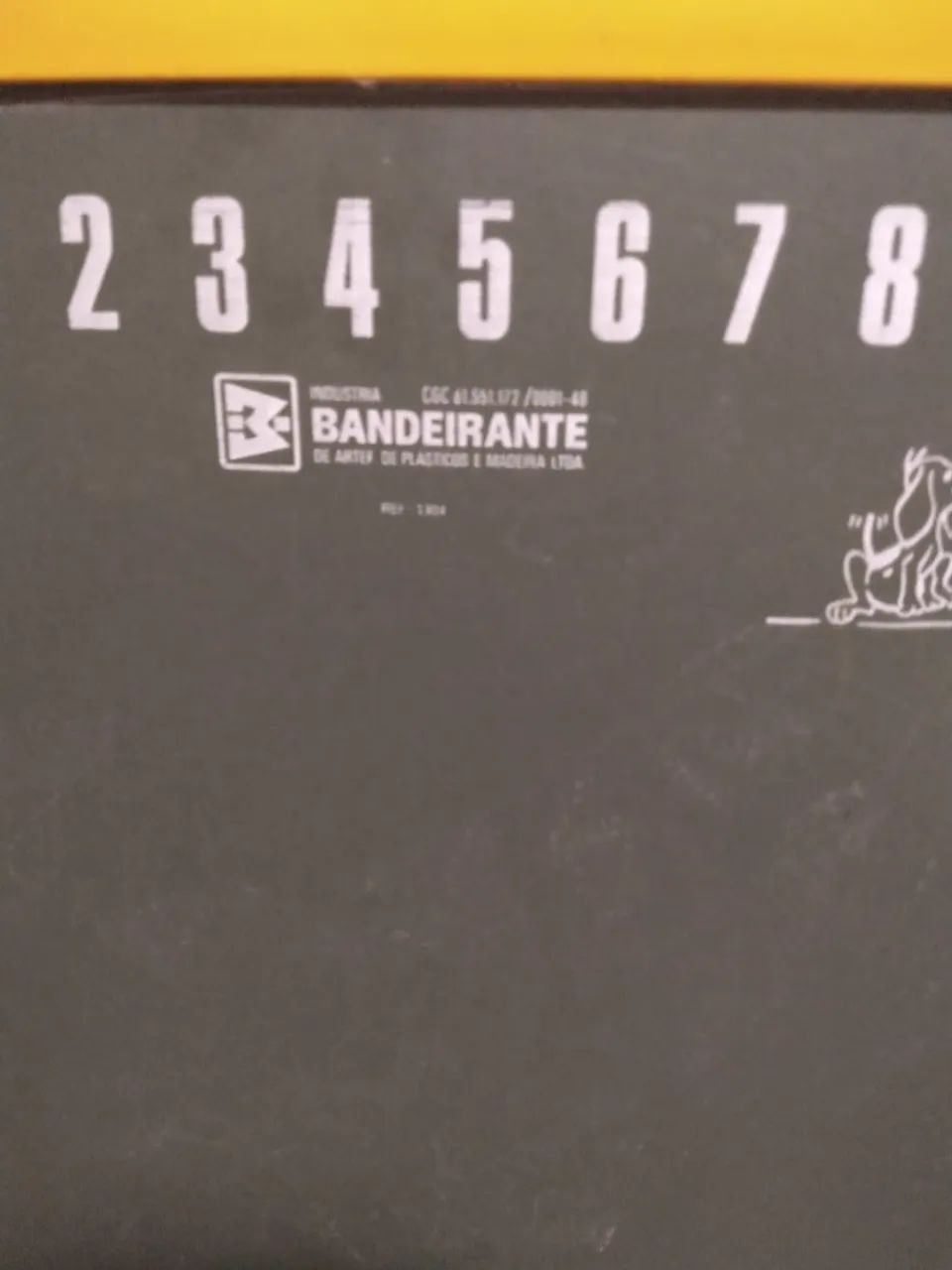 Pequeno Quadro Negro Infantil Bandeirante (p/pendurar, antigo) - Foto 3