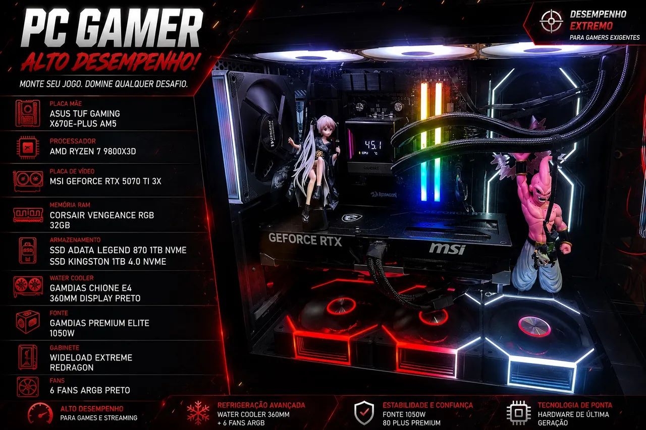 PC GAMER OU PARA TRABALHO  - Foto 2