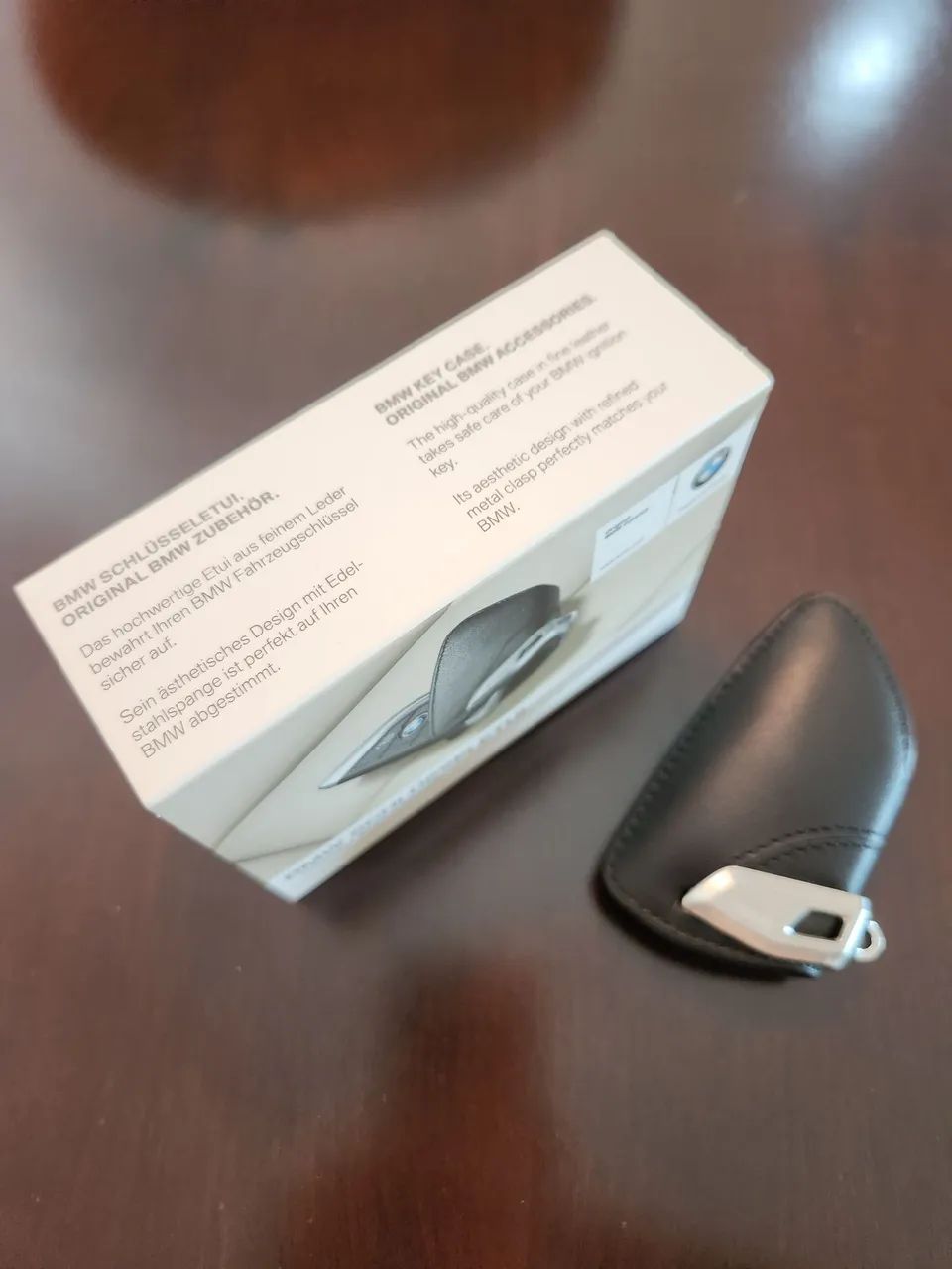 capa de chave de couro legítimo original BMW  - Foto 3