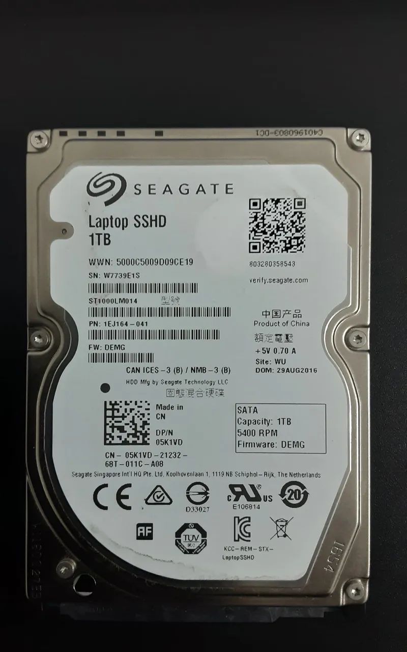 HD SSHD Seagate 1TB Notebook / PS4 - Foto 3