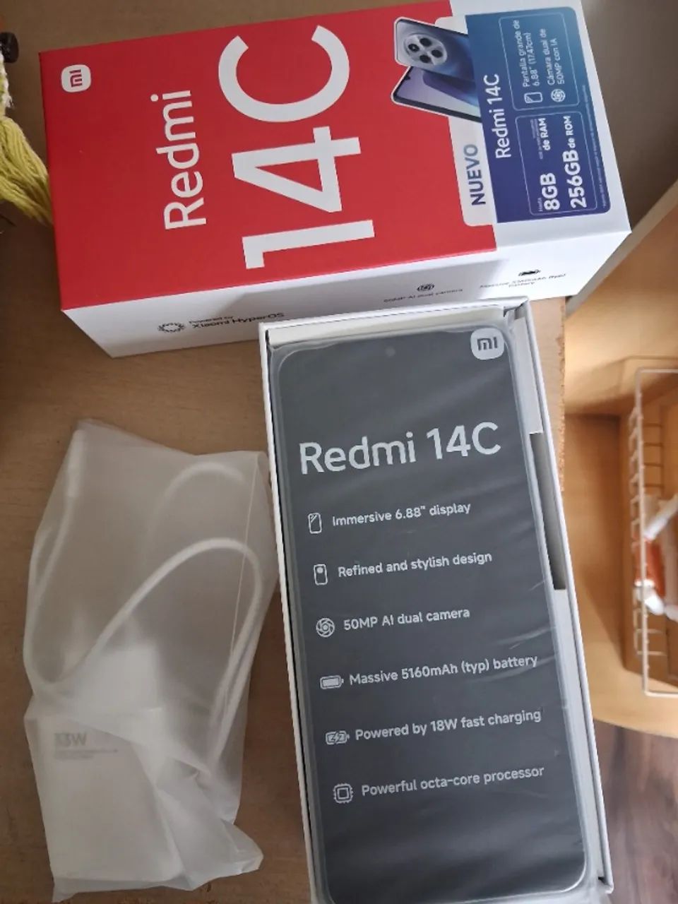 Celular Redmin 14C na caixa e nota fiscal - Foto 2