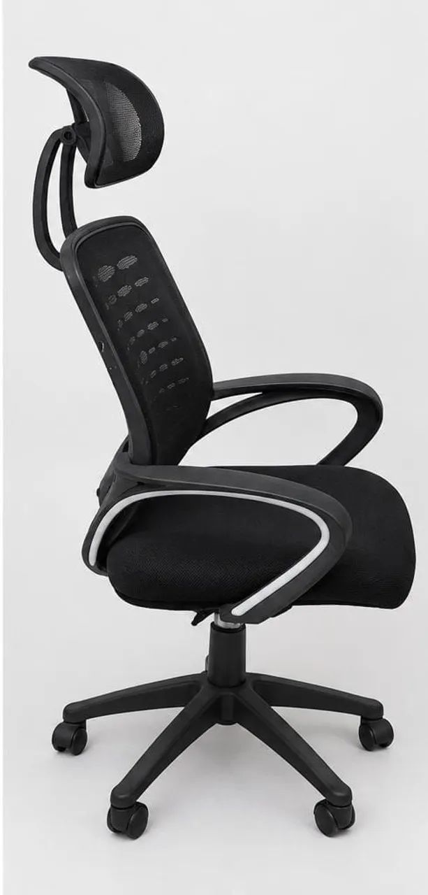 Cadeira de Escritório Ergonômica com Apoio de Cabeça e Mesh - Foto 3