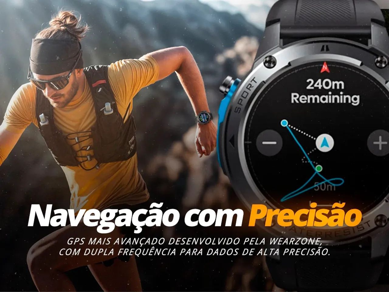 Smartwatch Warezone Brave - Conecta com Strava | Ideal para Treinos! - Foto 4