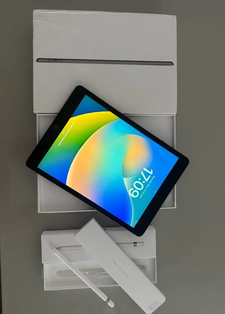 ? iPad 7ª Geração 32GB + Apple Pencil (1ª Geração) - Pronto para Uso!