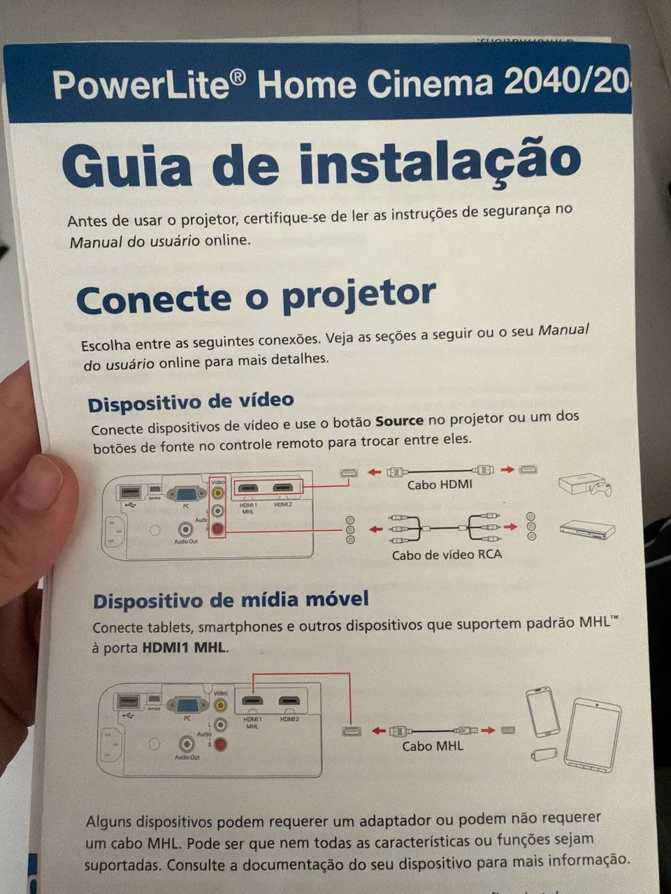 Projetor Epson Power Lite Home Cinema 2045. Funcionando, porém com a lâmpada queimada. - Foto 3