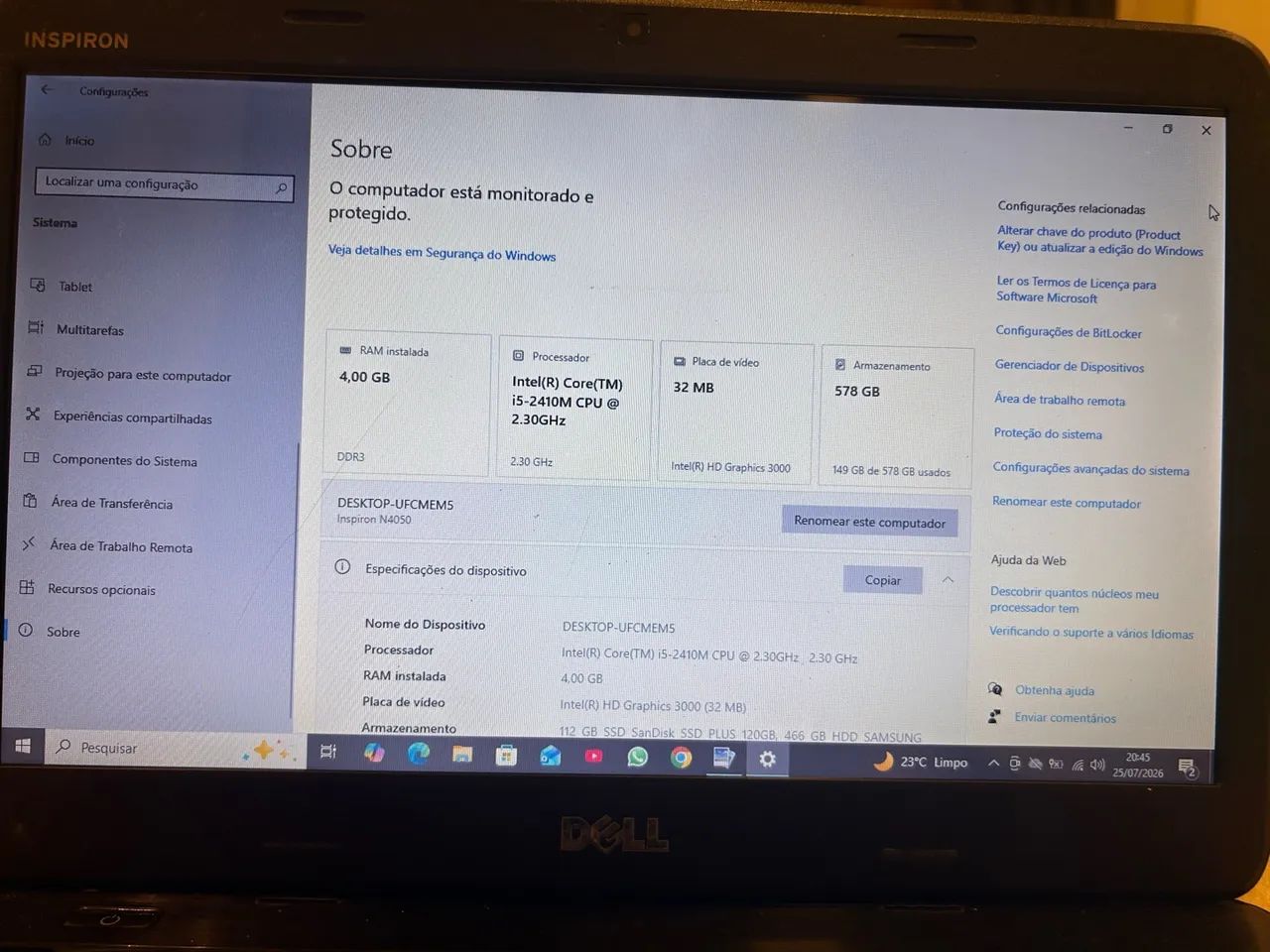 Notebook Dell Inspiron N4050 - Foto 3