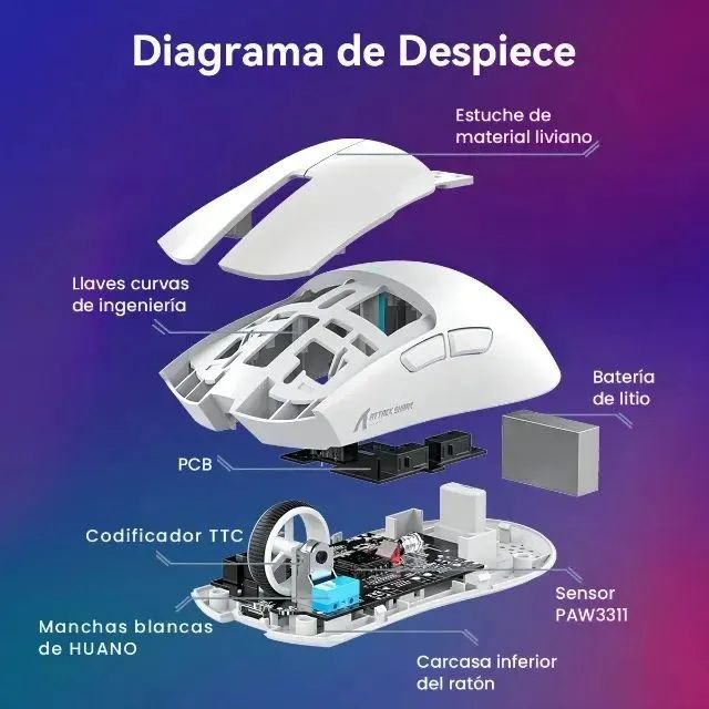 Mouse Attack Shark X11 (Novo - Lacrado) - Foto 4