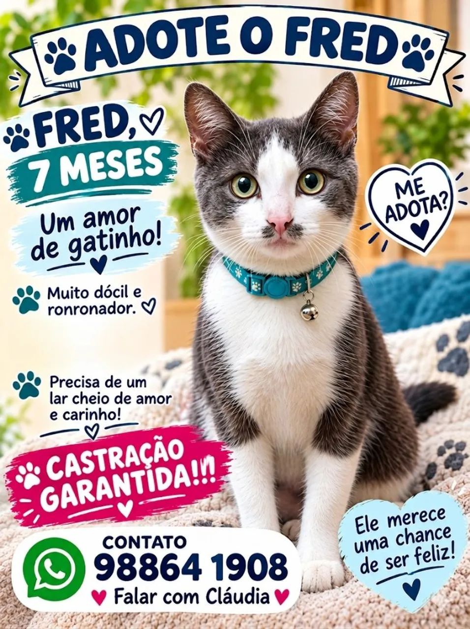 FRED (CINZA C BRANCO)
