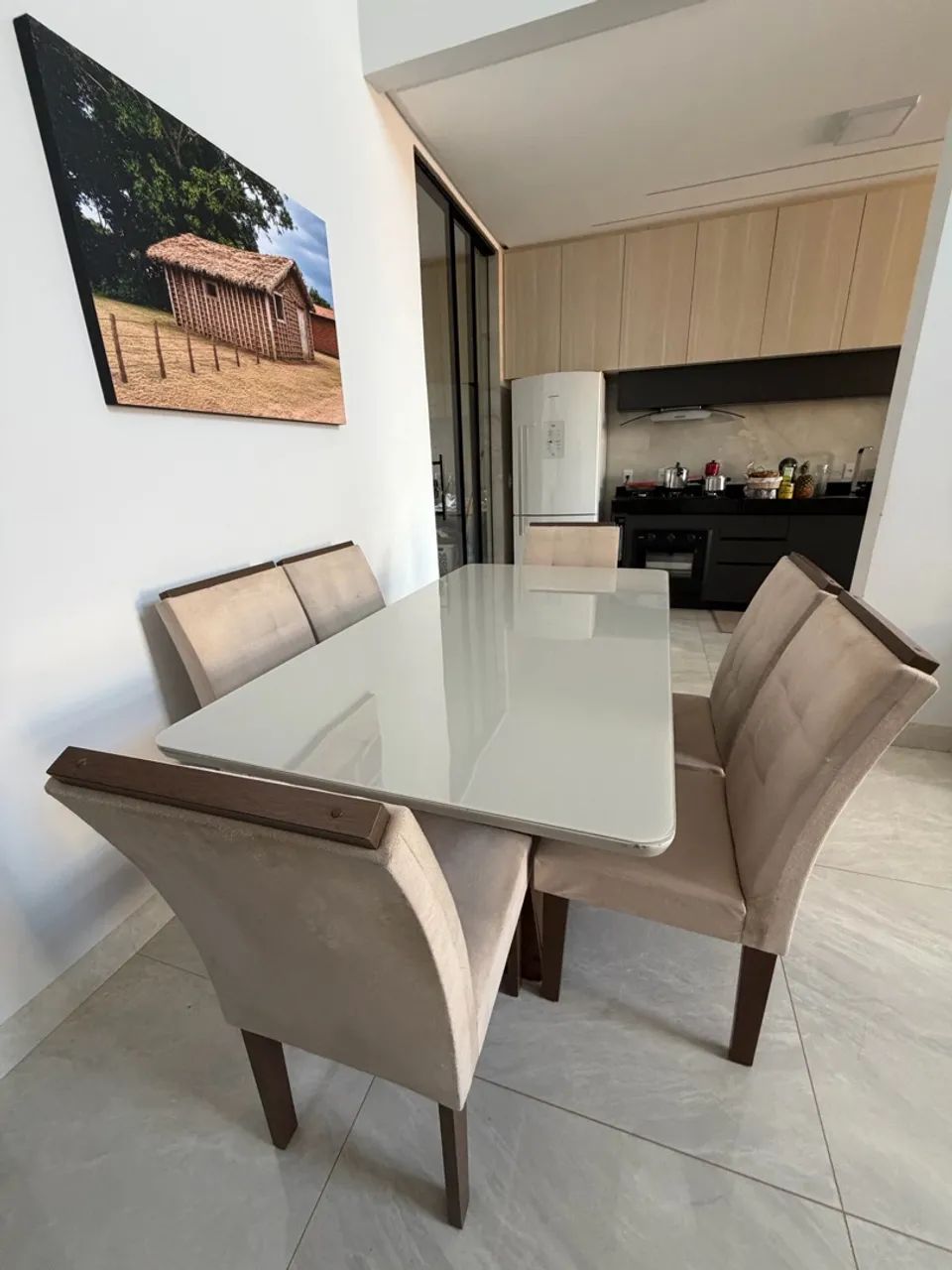Mesa de jantar 6 lugares 