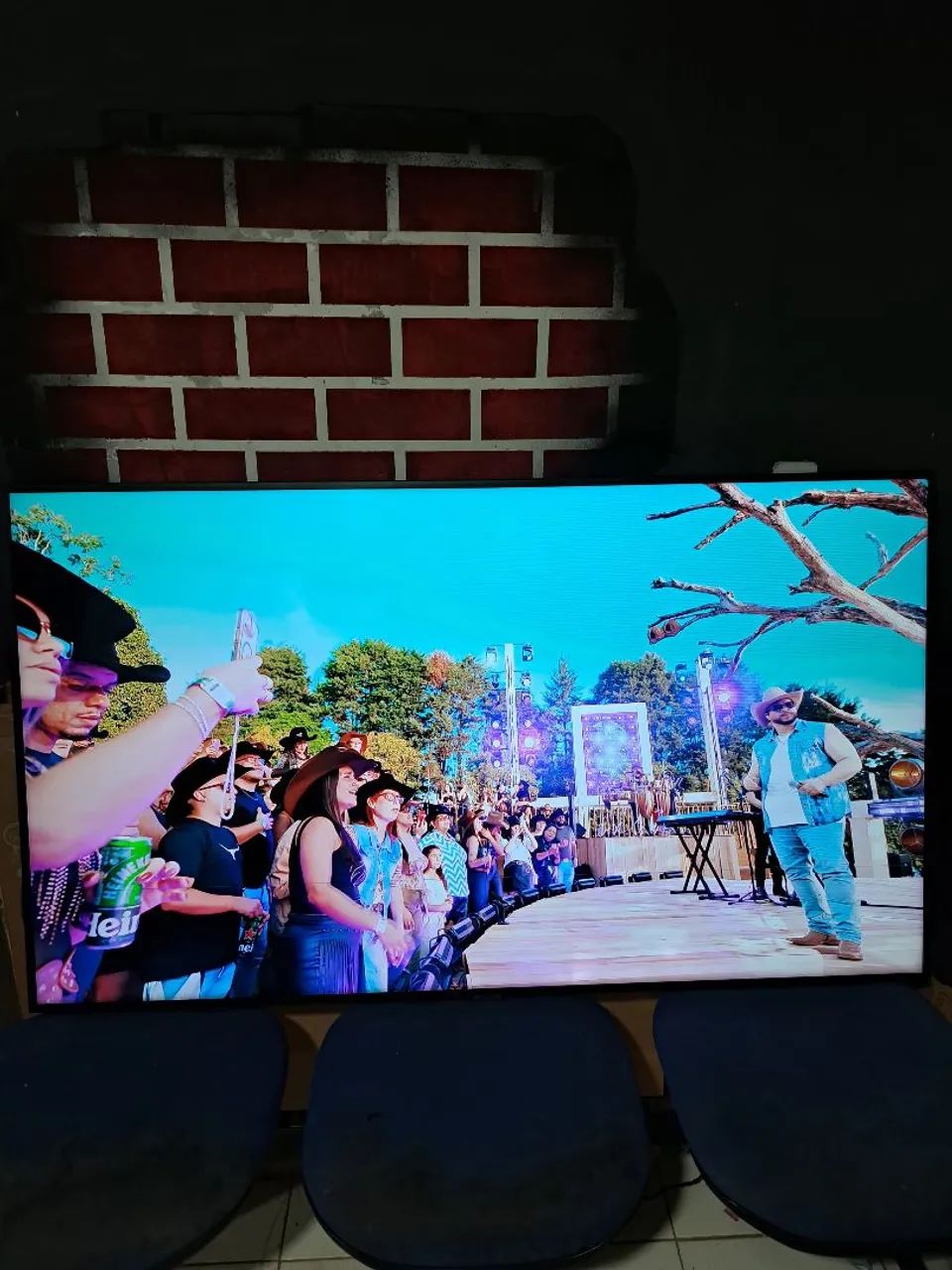 (Leia a descrição) smart tv Samsung 65 polegadas led 4k com detalhe  - Foto 3