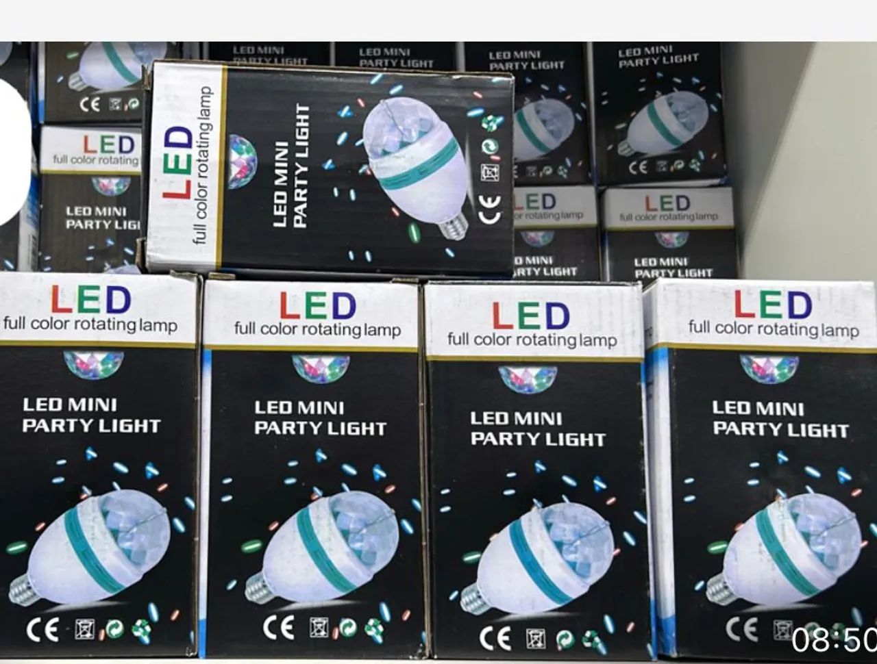 lampada giratório led RGB 