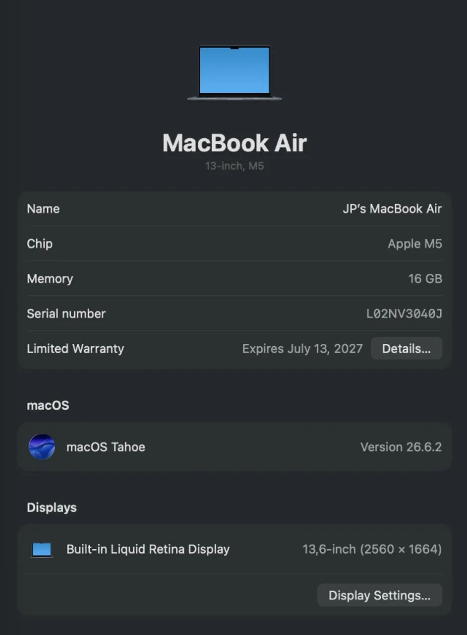 ? MacBook Air M5 (2025) - Cor Midnight (Meia-Noite) - Foto 4