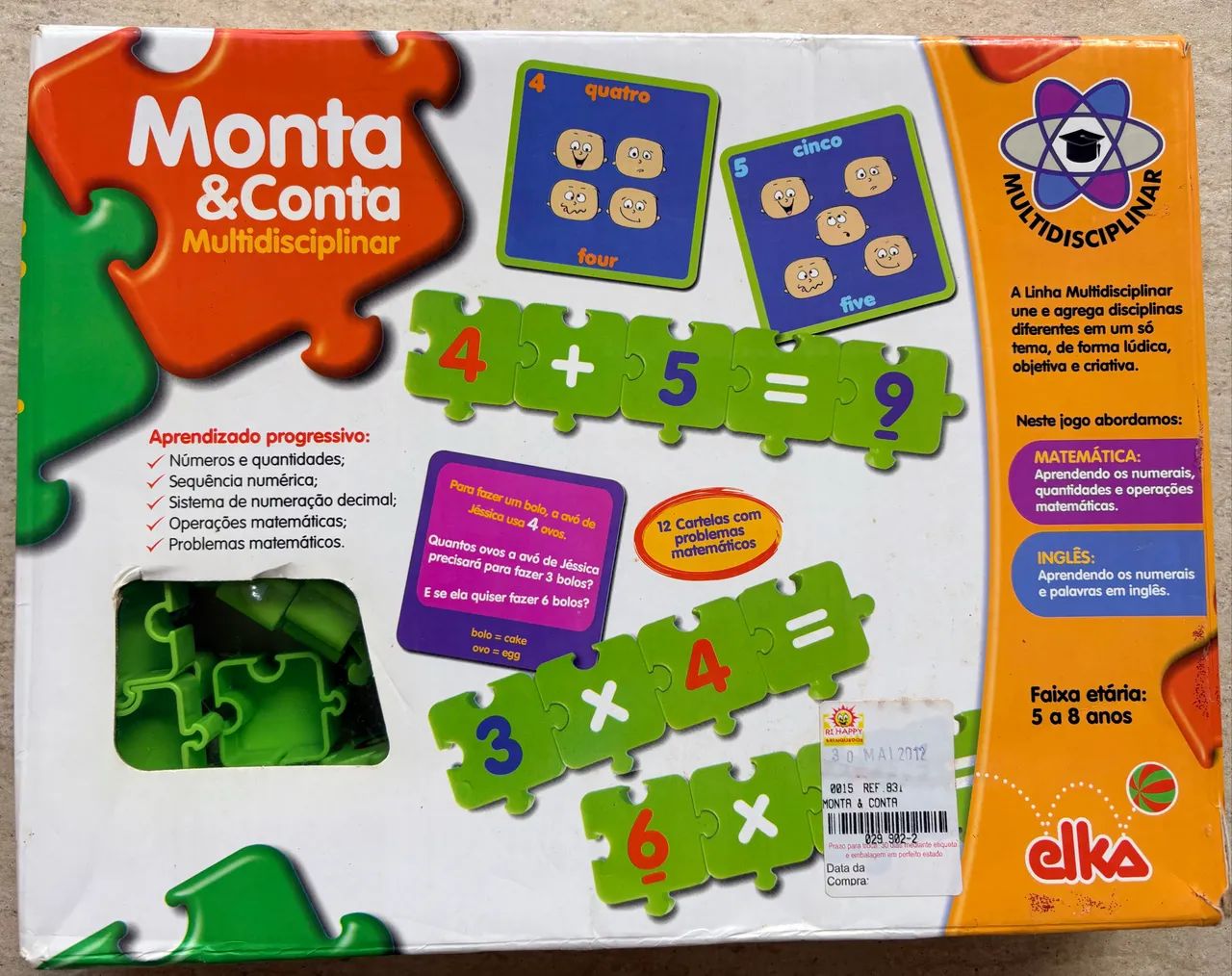 Jogo Monta & Conta - Elka