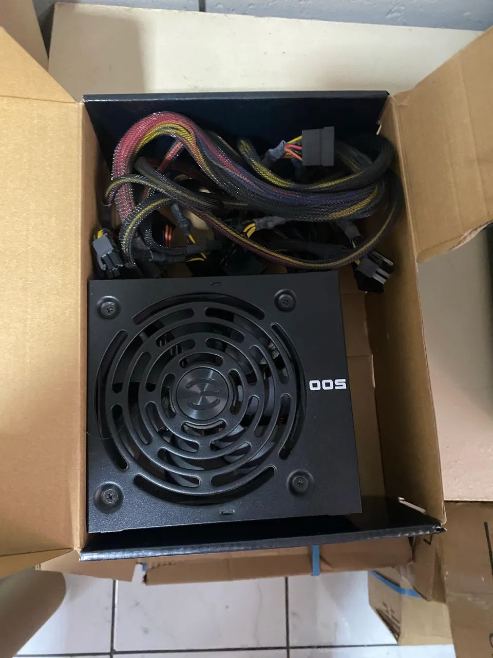 Fonte EVGA 500W 80 Plus - Funcionando Perfeitamente | Com Caixa - Foto 2