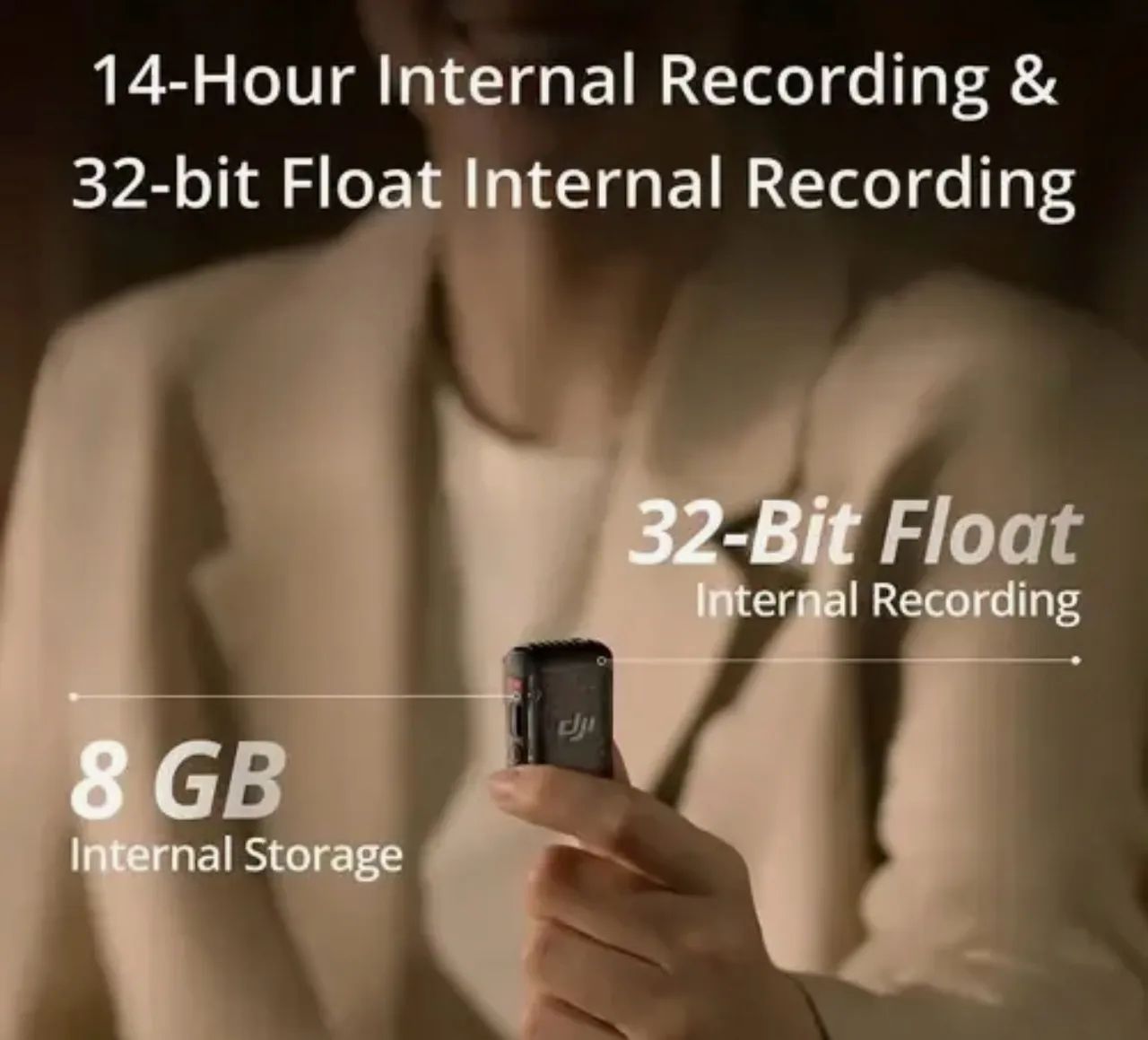 Microfone Dji Mic 2 (2tx Microfone + 1rx Receptor + 1 Case) - Foto 4
