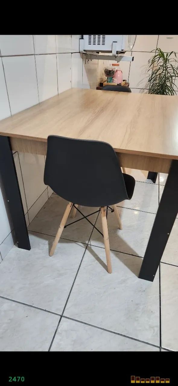 Conjunto de mesa com duas cadeiras: R$250 - Foto 4