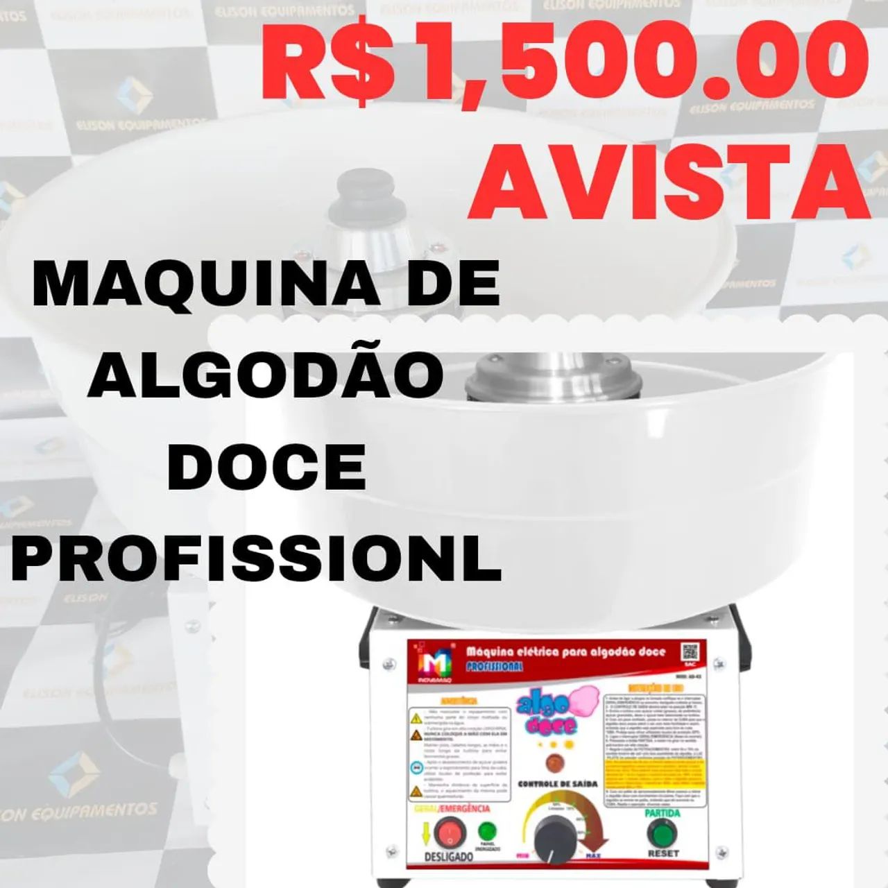 Máquina de algodão doce profissional 