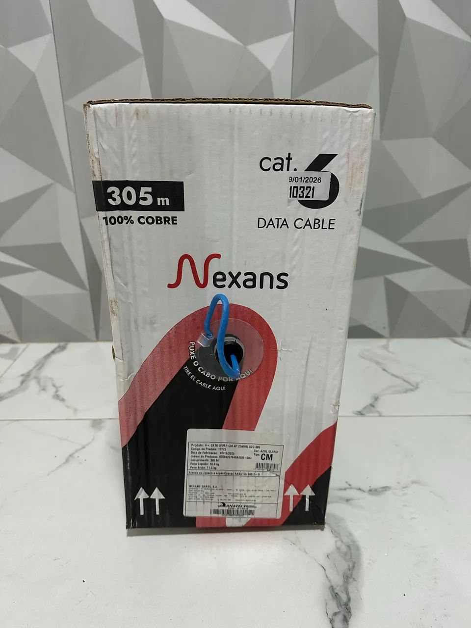 Caixa CAT6 Nexans 100% cobre