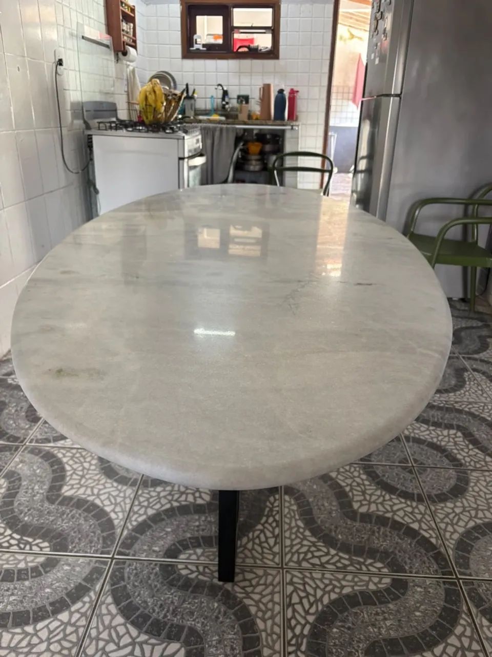 Mesa de jantar em granito branco  - Foto 4