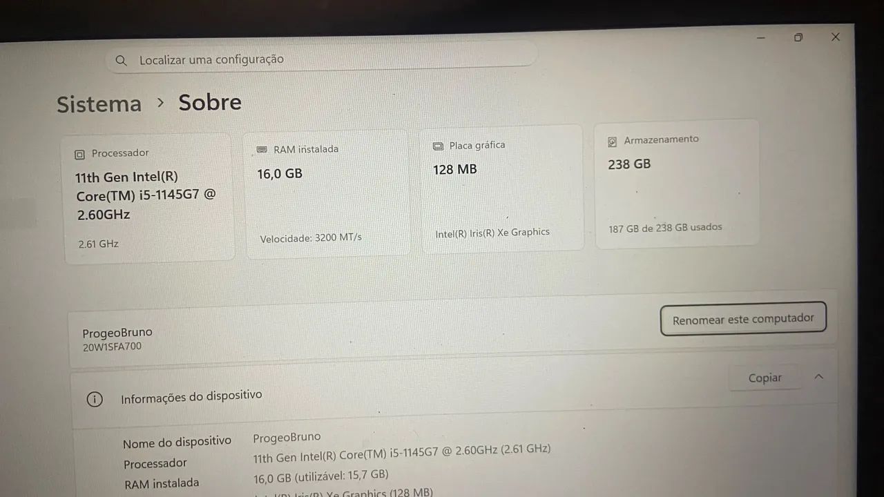 NOTEBOOK i5 11ª geração  - Foto 3