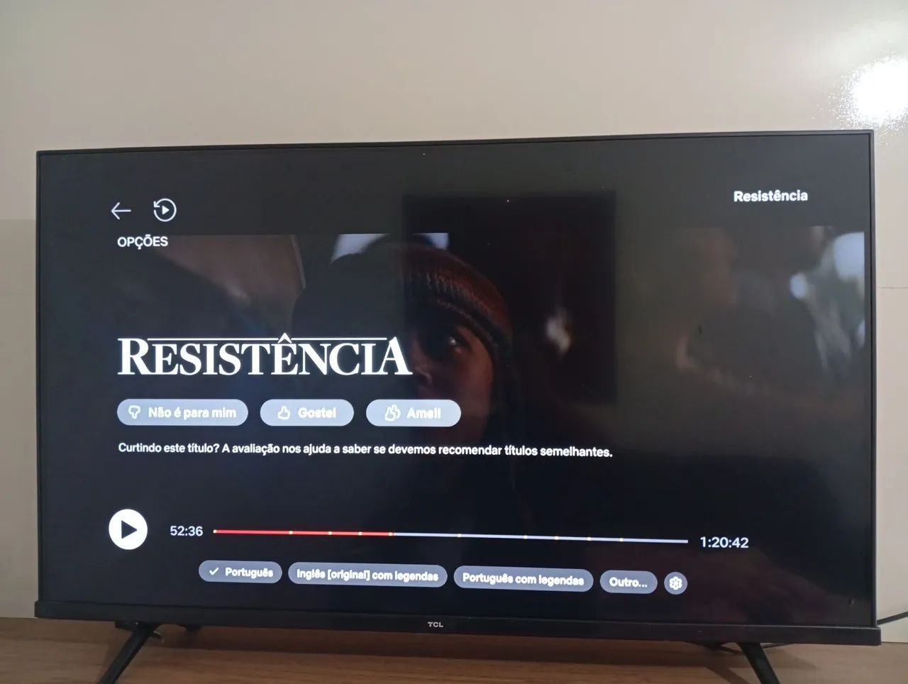 TV smart TCL 43 polegadas, em perfeitas condições, motivo da venda, mudança de estado  - Foto 3