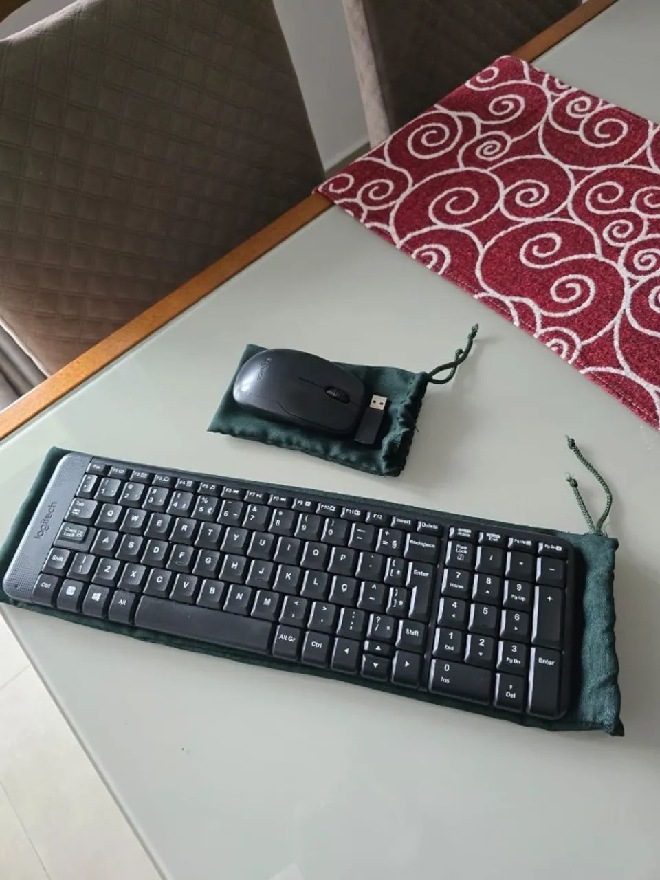Kit Logitech teclado + mouse sem fio