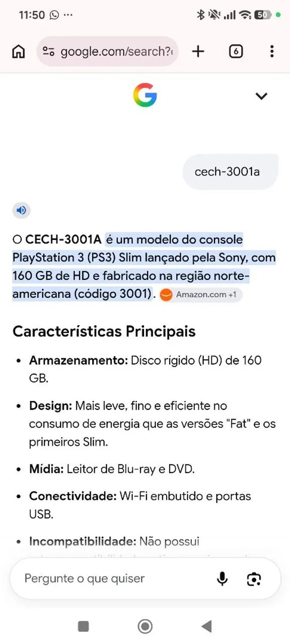 PS3 Slim modelo CECH-3001A desbloqueado com 4 joysticks - Foto 5