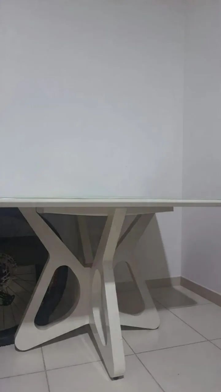 MESA de JANTAR 130x130 LC Off White - Foto 2