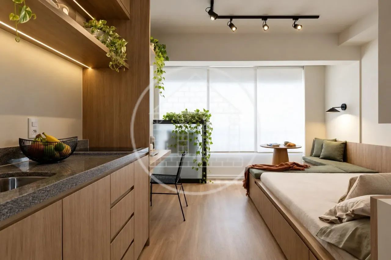 Studio mobiliado de 25m² para Locação no Brooklin