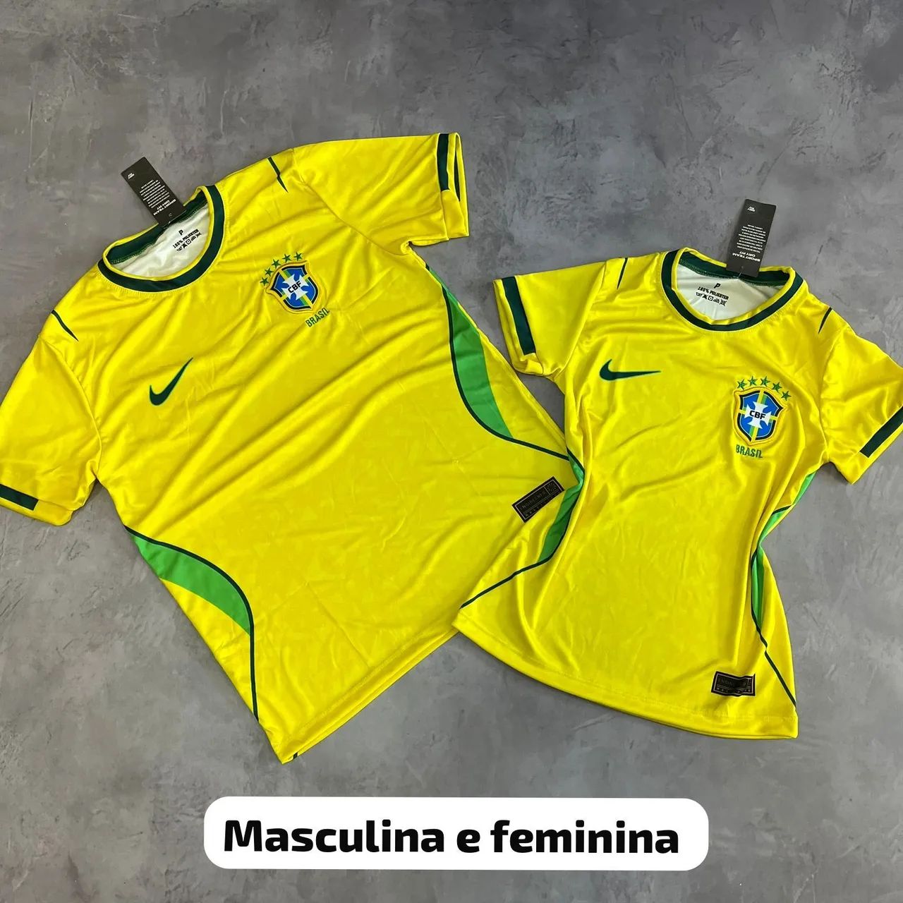Kit Casal Camisa Brasil Drifit
