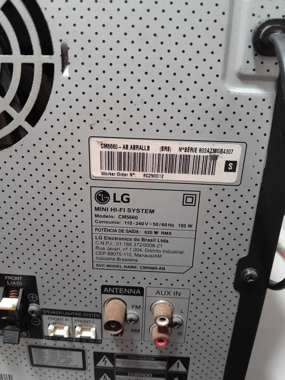 Cabeça LG 620W COM DEFEITO  - Foto 3