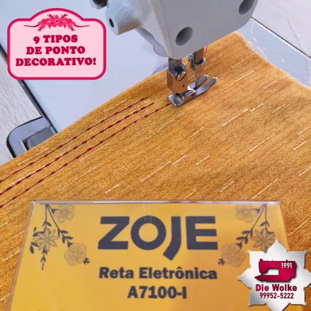 Máquina de Costura Nova - Reta Eletrônica e Direct Drive Zoje - Foto 2