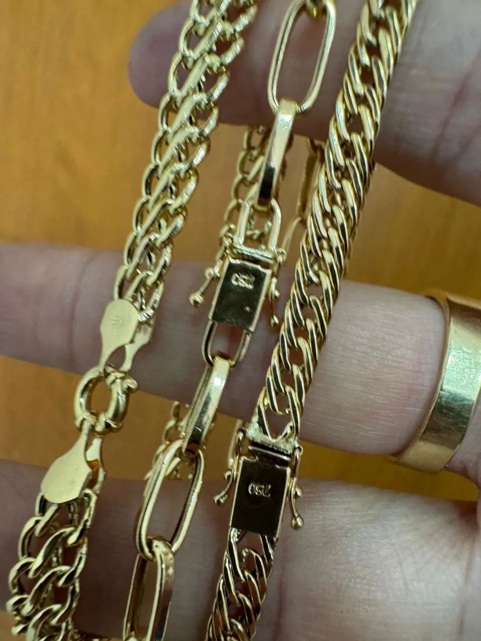 Pulseiras de ouro 18k procedência garantia eterna - Foto 2