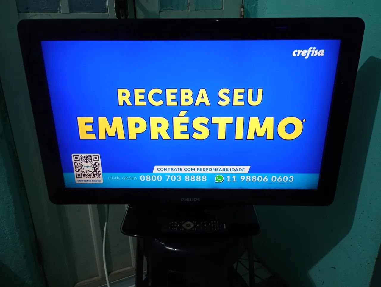 TV.  LCD.  Philips.  Digital.  Não.  E.  Smart.  Com.  Controle.  Funcionando   leia - Foto 5