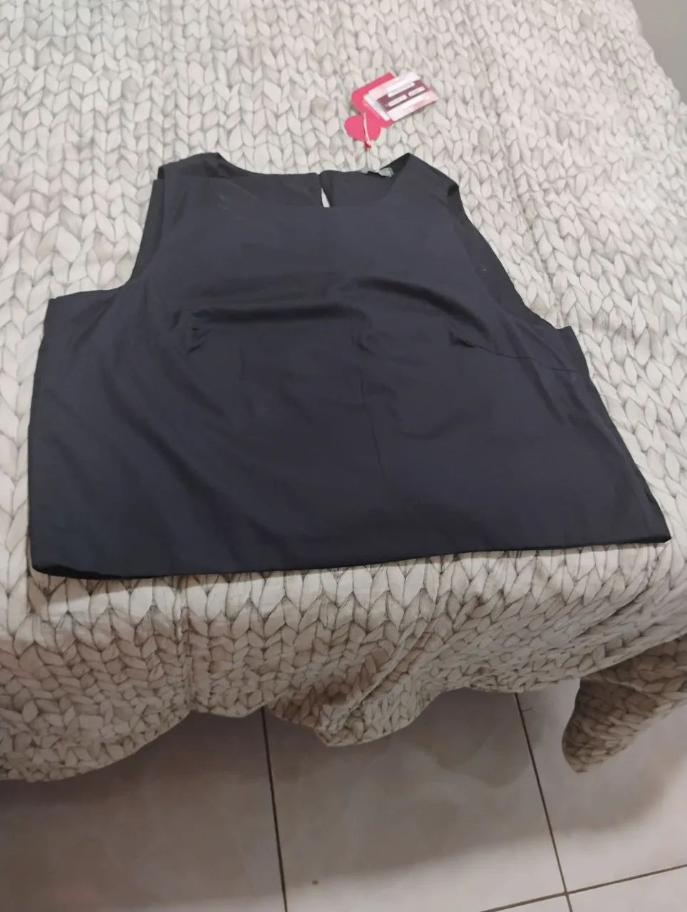 Blusa transpassada preta 