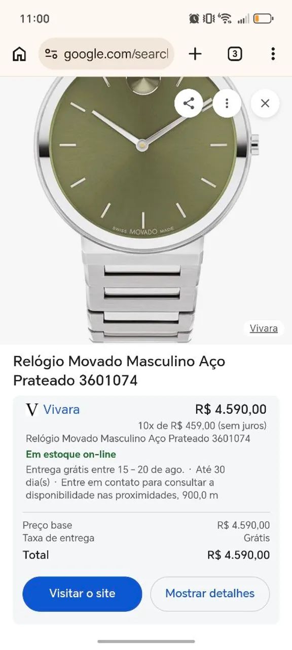 Relógio Movado Bold Original - Foto 4