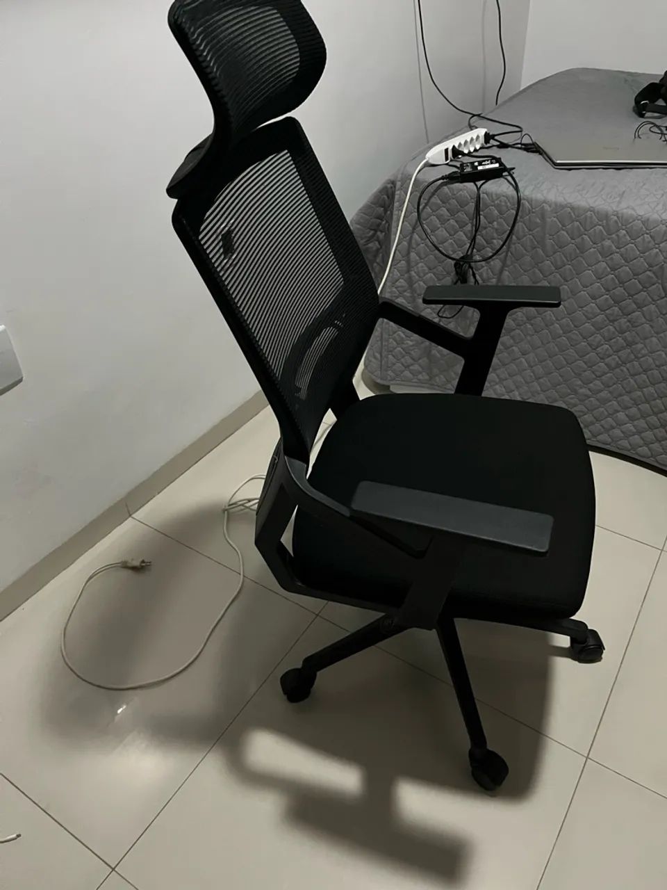 Cadeira Ergonômica de Escritório Presidente Mesh ? Apoio de Cabeça e Lombar - Foto 2