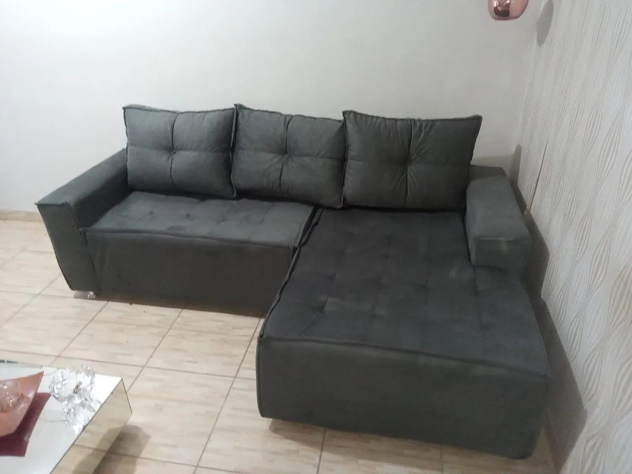 Sofá de canto para vida toda - acabamento reforçado