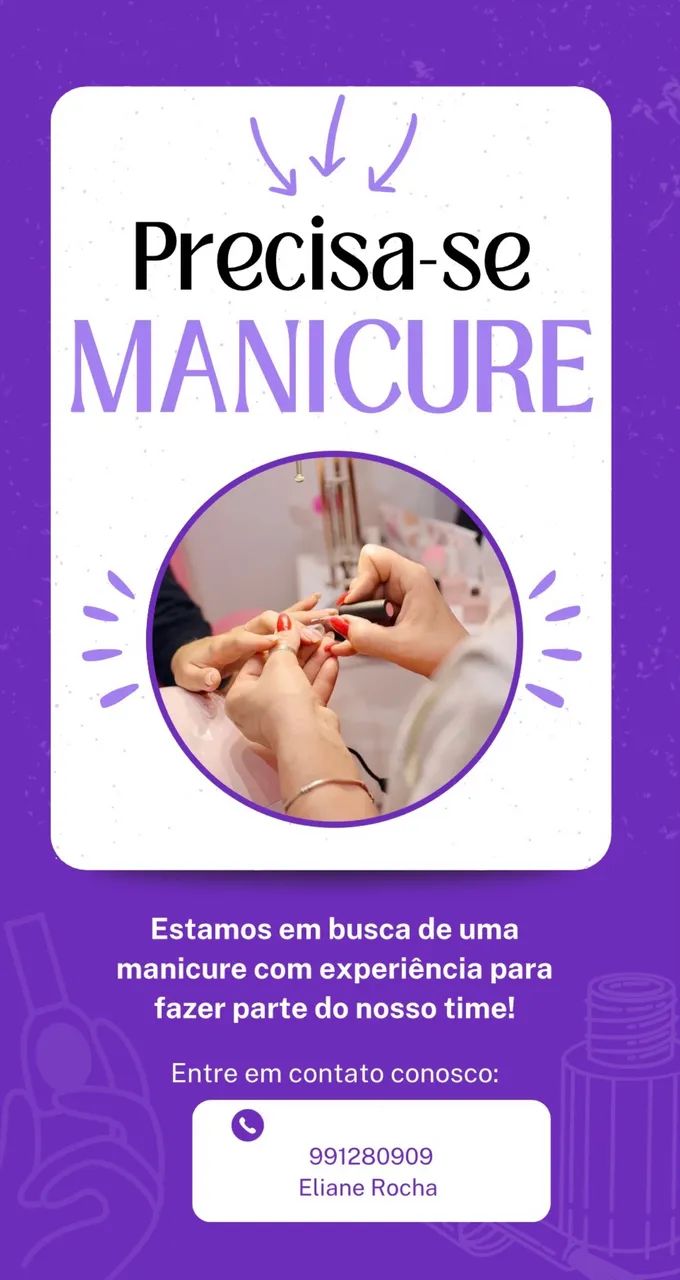 Precisa-se de Manicure