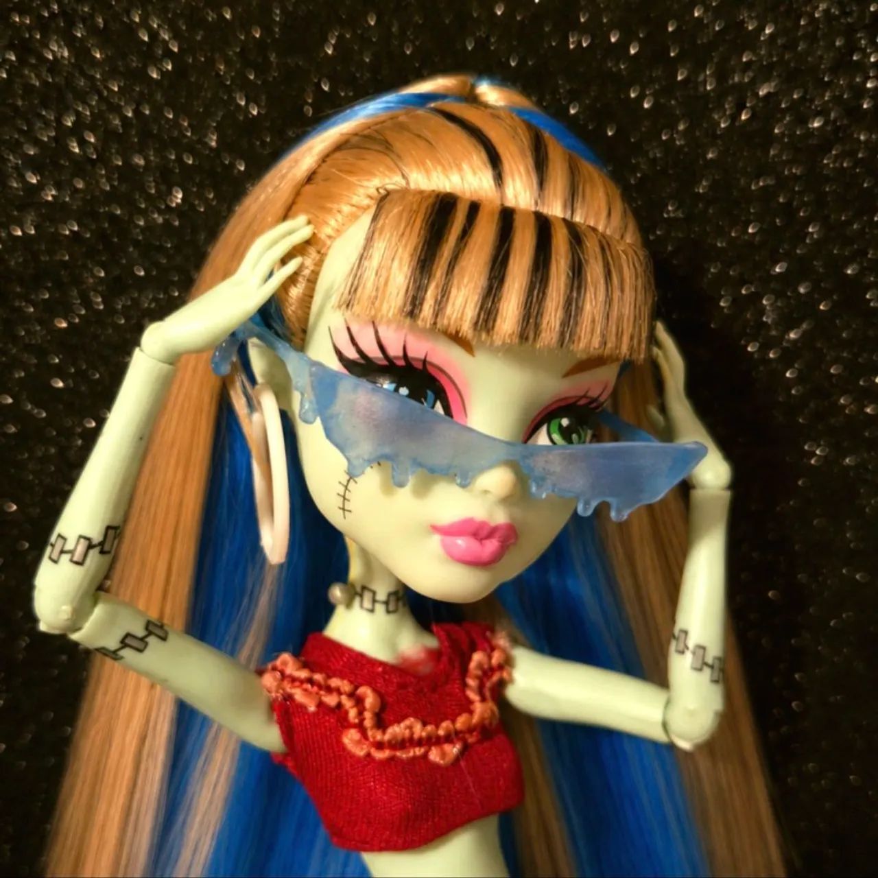 Óculos para a boneca Monster High Abbey Bominable G3 - impressão 3D - Foto 3