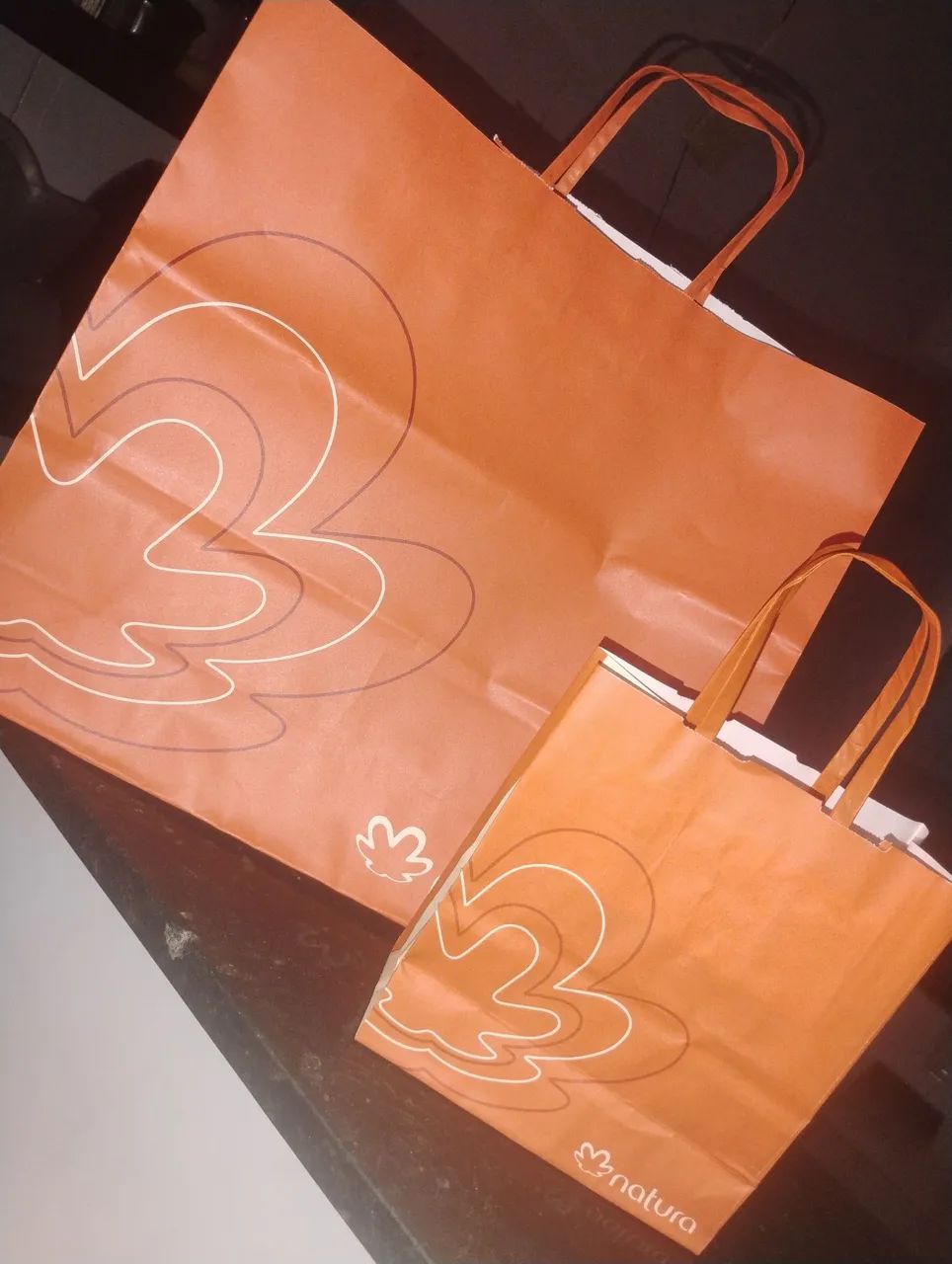 Sacolas de papel da Natura 