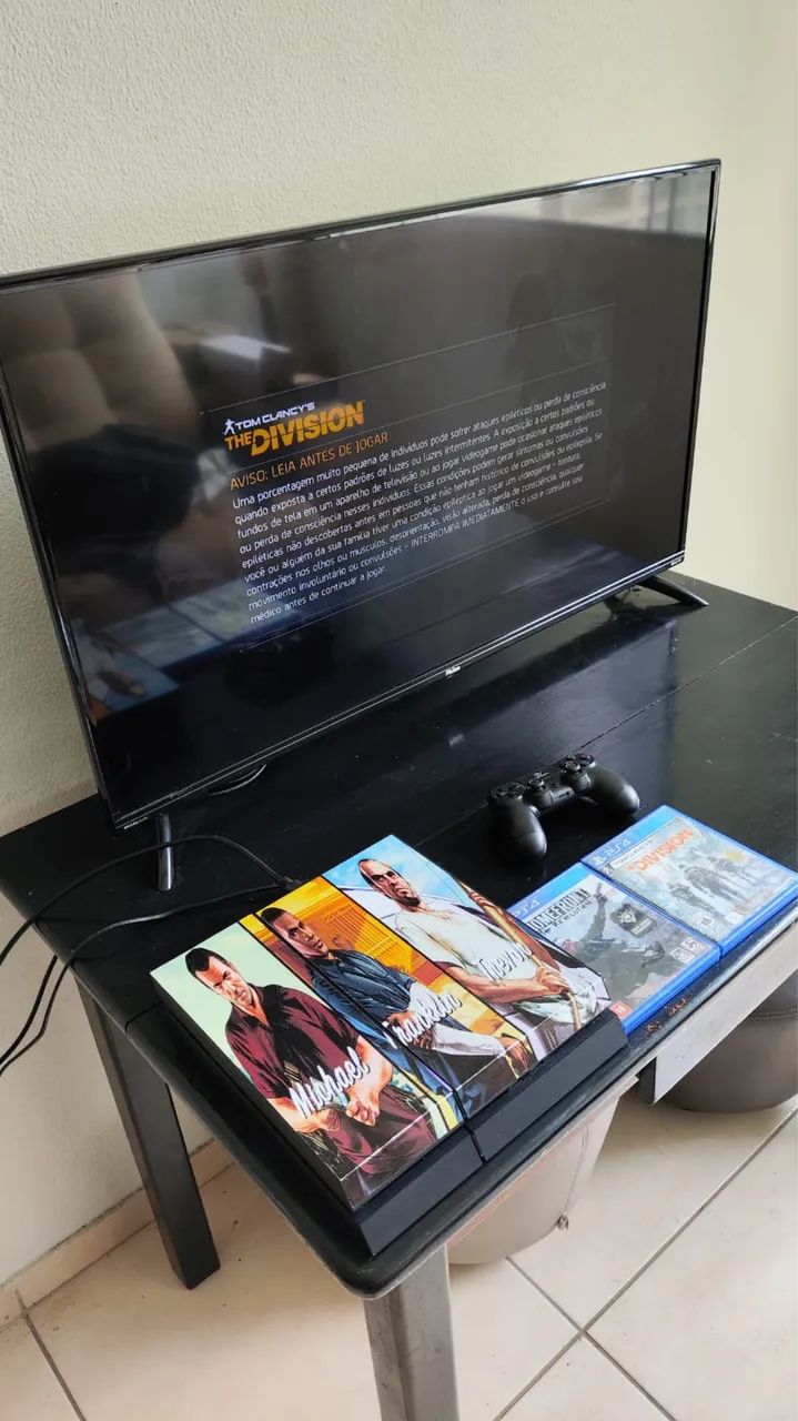 PlayStation 4 500 Gb com dois Jogos!!! - Foto 4