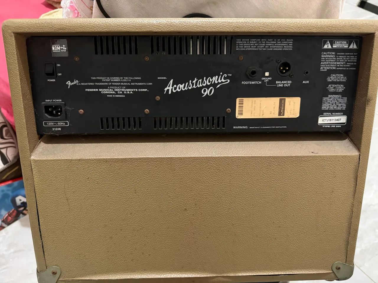 Amplificador voz e violão Caixa Fender Acoustasonic 90 - Foto 2