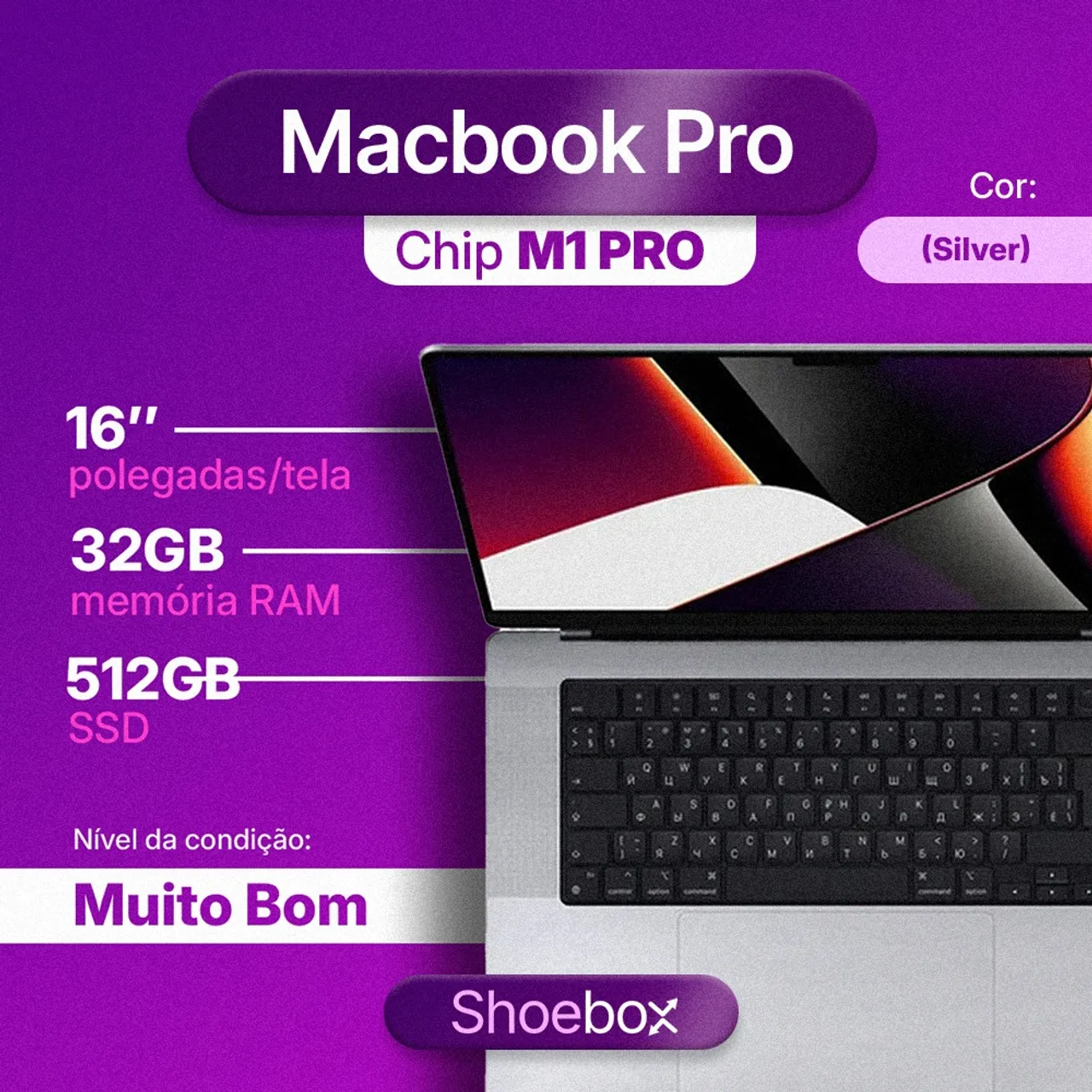 MACBOOK PRO 14 - M1 MAX - 32GB/1TB - SPACE GRAY COMO NOVO - 164
